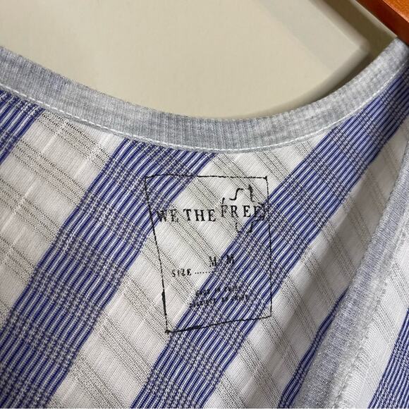 NEW Free People Striped Topsy Turny Tank in White Combo M - Picture 4 of 10